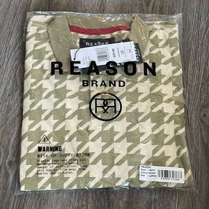 Reason Short Sleeve Polo Shirt Size Large